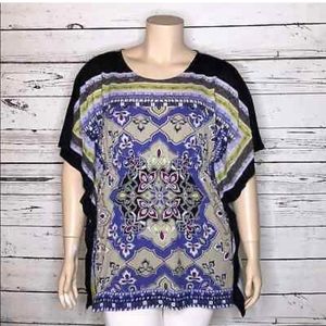Style & Co Women’s Multicolored Tunic sleeve Top Sz XL NWOT💖